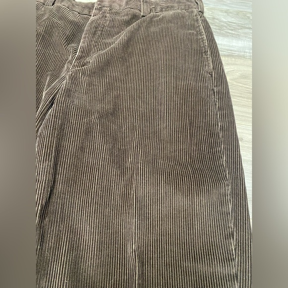 LL Bean Corduroy Pants Mens 36 X 29 Brown Classic Fit Thick Chino Heavy Retro - Picture 3 of 7